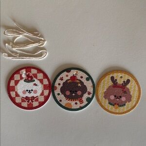 Gifts for Anyone🎁✨Adorable Christmas Wood Pulp Cleaning Sponge Set - 3 Pieces